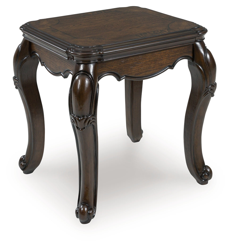 Maylee Dark Brown End Table from Ashley - Luna Furniture