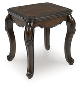 Maylee Dark Brown End Table from Ashley - Luna Furniture