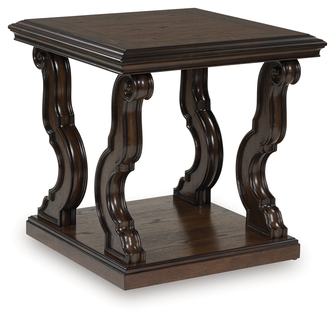 Maylee Dark Brown End Table from Ashley - Luna Furniture