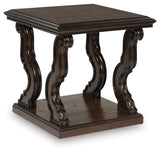 Maylee Dark Brown End Table from Ashley - Luna Furniture