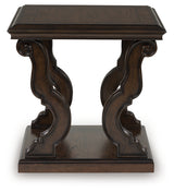 Maylee Dark Brown End Table from Ashley - Luna Furniture
