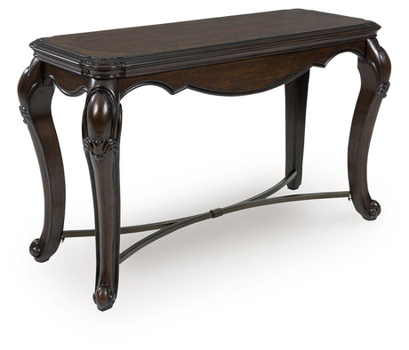 Maylee Dark Brown Sofa Table from Ashley - Luna Furniture