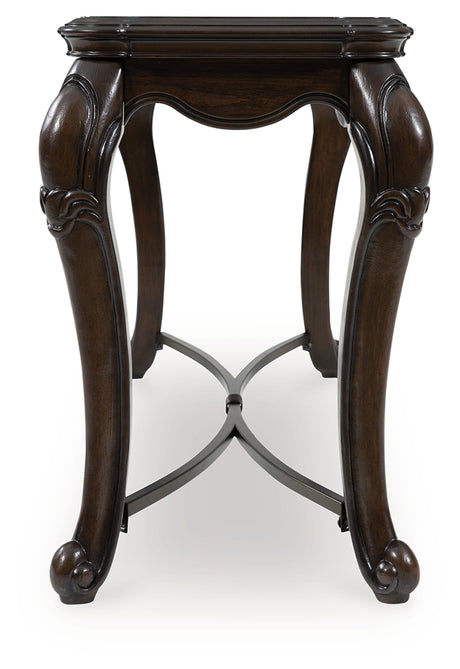 Maylee Dark Brown Sofa Table from Ashley - Luna Furniture