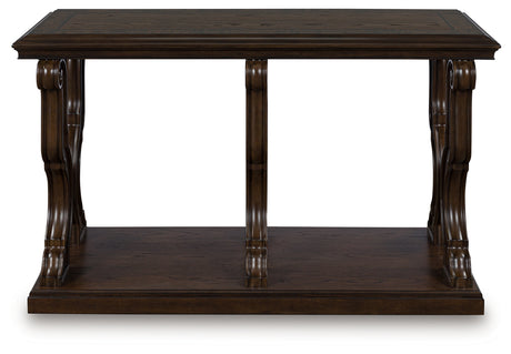 Maylee Dark Brown Sofa Table from Ashley - Luna Furniture