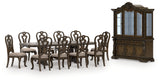 Maylee Dark Brown Dining Room Set with Storage from Ashley Furniture - Luna Furniture