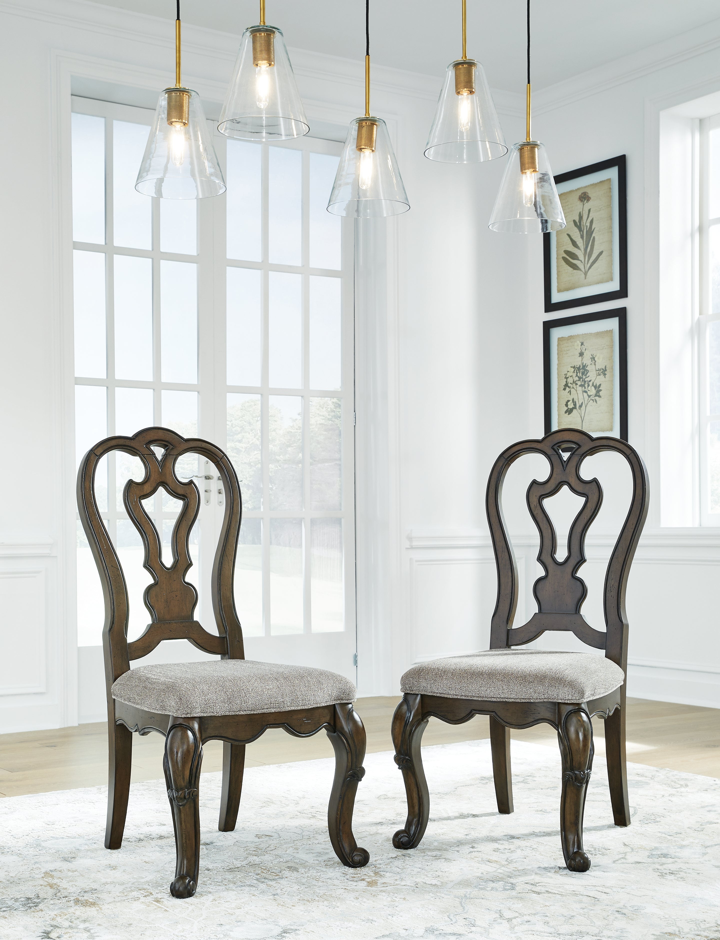 Ashley Maylee Dark Brown Dining Room Set – Luna Furniture