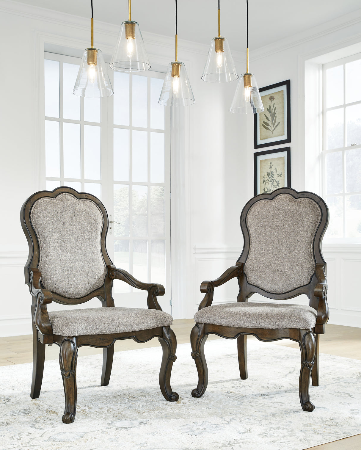 Maylee Dining Table and 4 Chairs and Bench in Dark Brown from Ashley Furniture - Luna Furniture