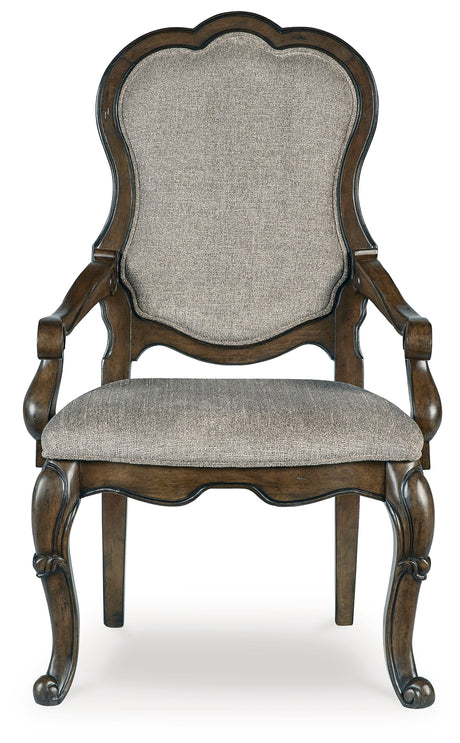 Maylee Dining Table and 4 Chairs and Bench in Dark Brown from Ashley - Luna Furniture