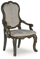 Maylee Dining Table and 4 Chairs and Bench in Dark Brown from Ashley Furniture - Luna Furniture