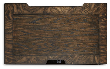 Maylee Dark Brown King Upholstered Bed with 2 Nightstands from Ashley - Luna Furniture