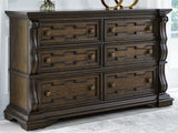 Maylee Queen Upholstered Bed, Dresser, Chest and Nightstand from Ashley - Luna Furniture