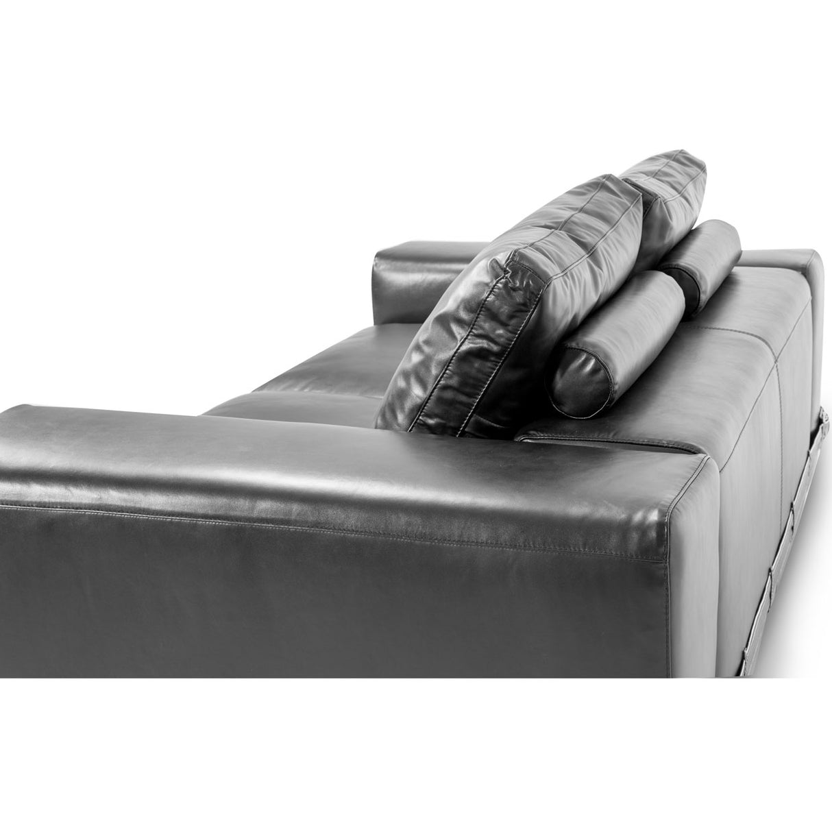 Mia Bella St. Steel Ciras Leather Loveseat from Michael Amini - Luna Furniture