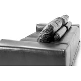 Mia Bella St. Steel Ciras Leather Loveseat from Michael Amini - Luna Furniture