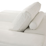 Mia Bella St. Steel Ciras Leather Chair In Cream Color from Michael Amini - Luna Furniture