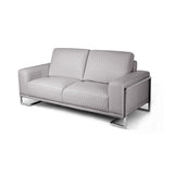 Mia Bella St. Steel Miabella Gianna Loveseat L.gray Stainless Steel from Michael Amini - Luna Furniture
