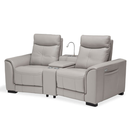 Mia Bella Dk. Espresso Bentley Loveseat Set W/motion (3 Pc) from Michael Amini - Luna Furniture