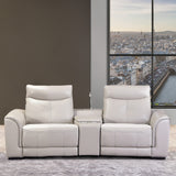 Mia Bella Dk. Espresso Bentley Loveseat Set W/motion (3 Pc) from Michael Amini - Luna Furniture