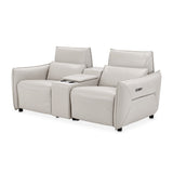 Mia Bella Verona Reclining Loveseat With Storage Console from Michael Amini - Luna Furniture