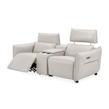 Mia Bella Verona Reclining Loveseat With Storage Console from Michael Amini - Luna Furniture