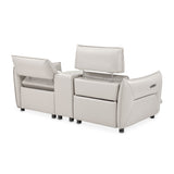 Mia Bella Verona Reclining Loveseat With Storage Console from Michael Amini - Luna Furniture