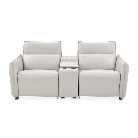 Mia Bella Verona Reclining Loveseat With Storage Console from Michael Amini - Luna Furniture