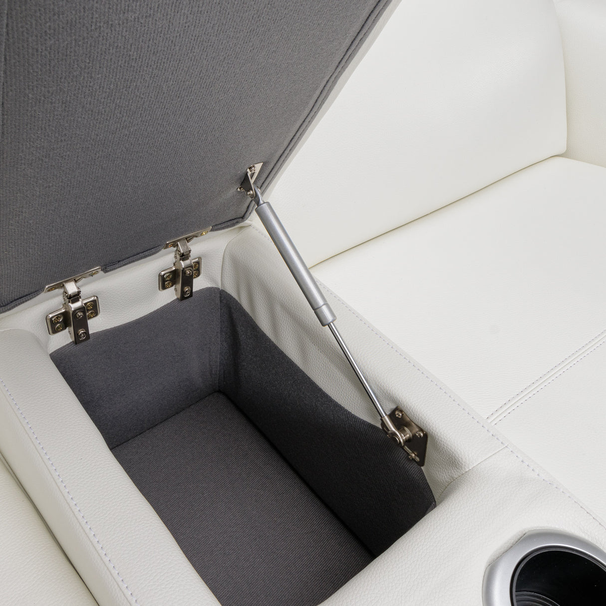 Mia Bella Verona Reclining Loveseat With Storage Console from Michael Amini - Luna Furniture