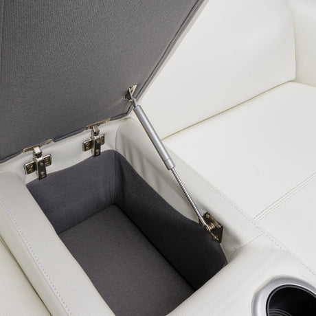 Mia Bella Verona Reclining Loveseat With Storage Console from Michael Amini - Luna Furniture