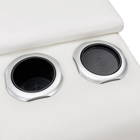 Mia Bella Verona Reclining Loveseat With Storage Console from Michael Amini - Luna Furniture