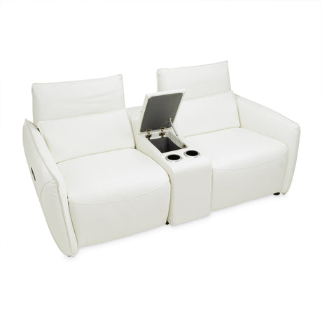 Mia Bella Verona Reclining Loveseat With Storage Console from Michael Amini - Luna Furniture