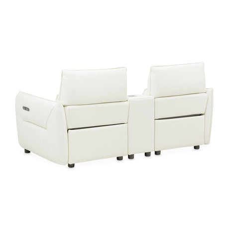 Mia Bella Verona Reclining Loveseat With Storage Console from Michael Amini - Luna Furniture