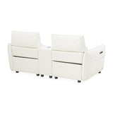 Mia Bella Verona Reclining Loveseat With Storage Console from Michael Amini - Luna Furniture