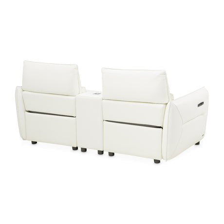 Mia Bella Verona Reclining Loveseat With Storage Console from Michael Amini - Luna Furniture