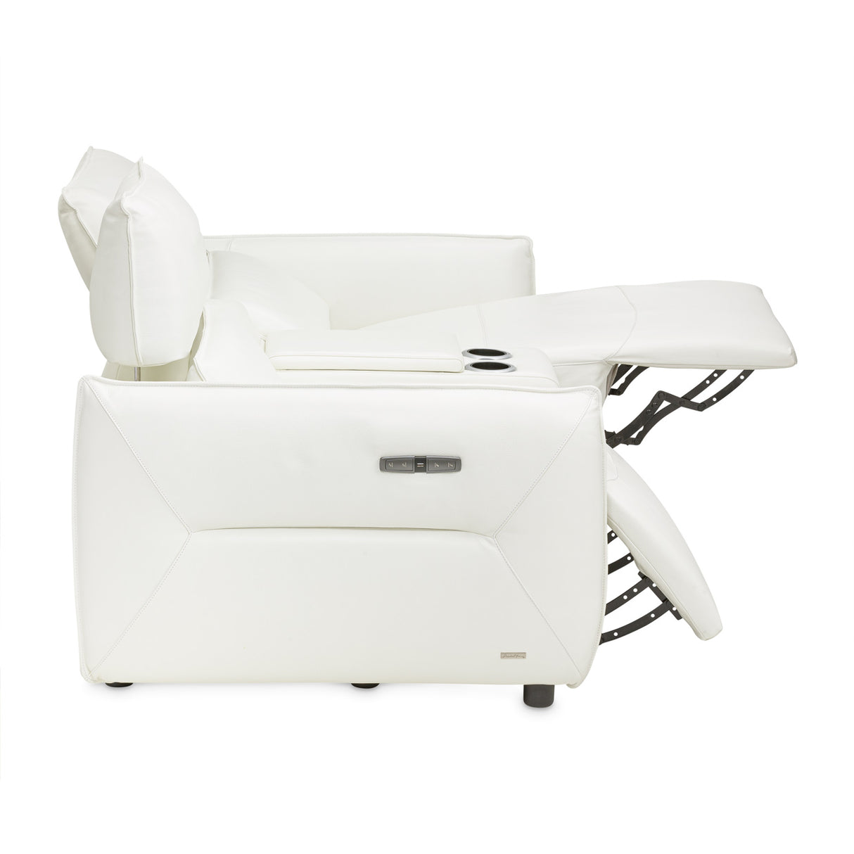 Mia Bella Verona Reclining Loveseat With Storage Console from Michael Amini - Luna Furniture