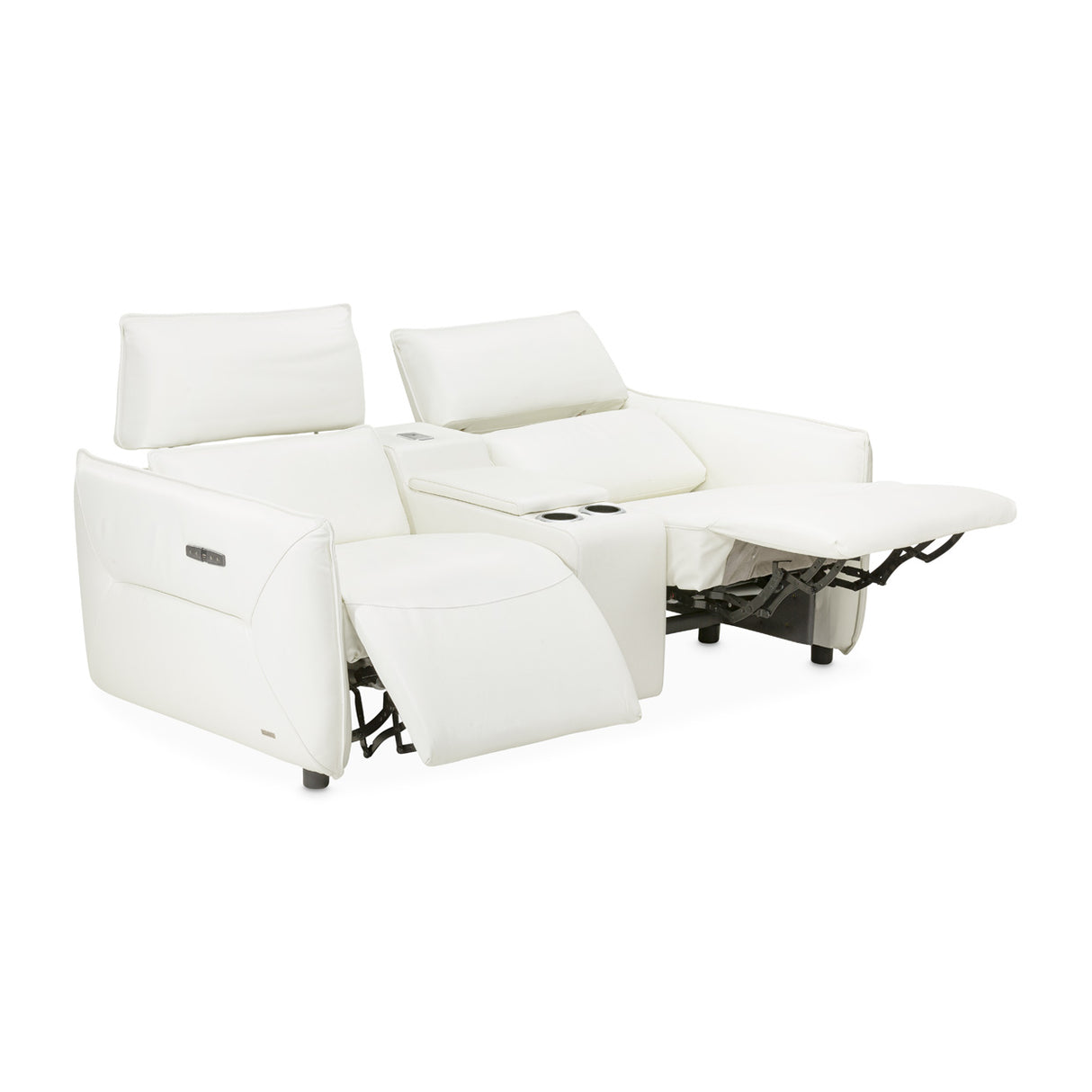 Mia Bella Verona Reclining Loveseat With Storage Console from Michael Amini - Luna Furniture