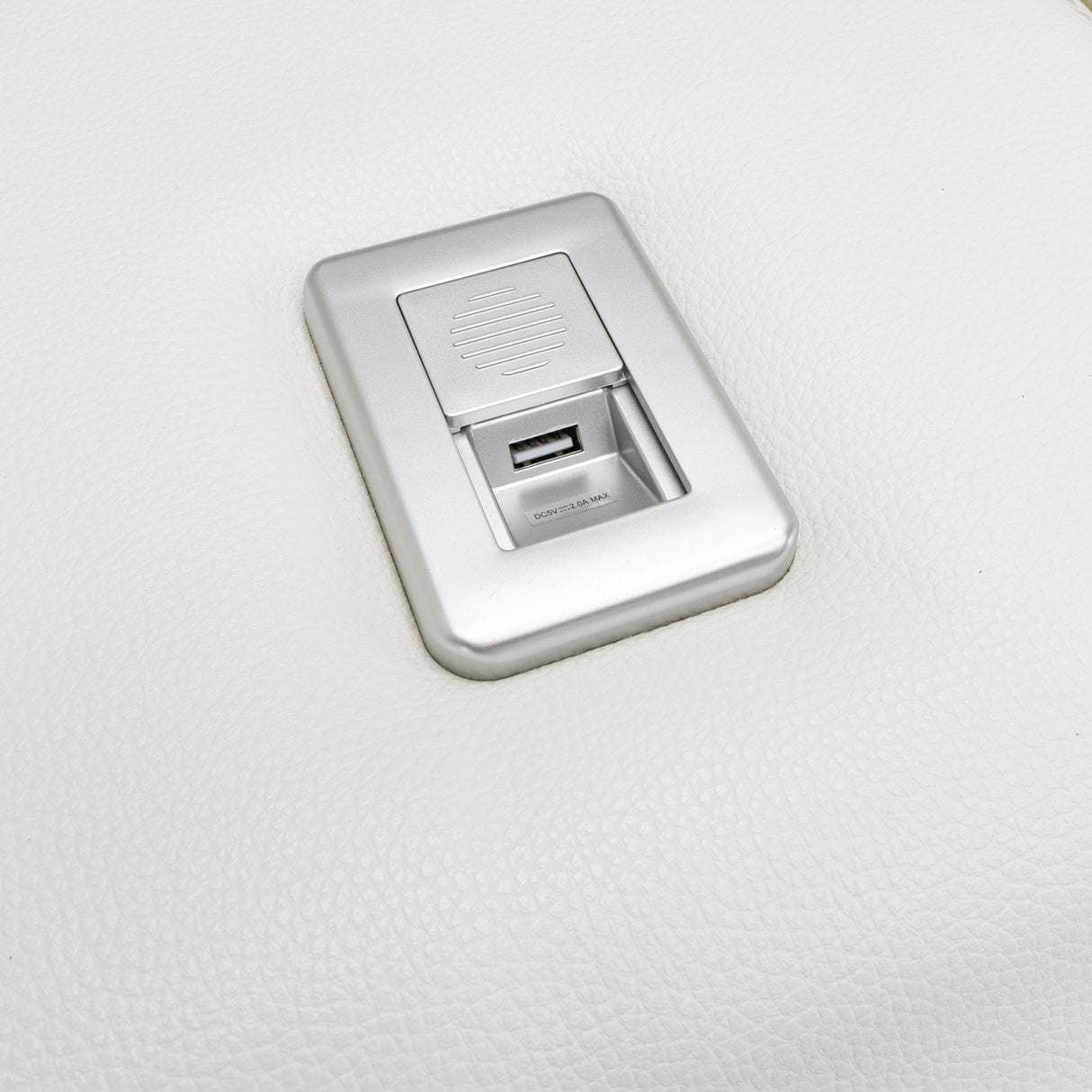 Mia Bella Verona Reclining Loveseat With Storage Console from Michael Amini - Luna Furniture