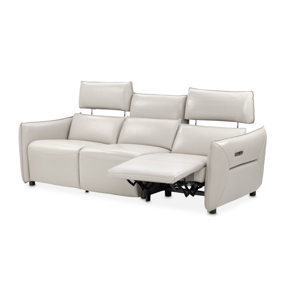 Mia Bella Verona 3pc Sectional Sofa-light Gray from Michael Amini - Luna Furniture