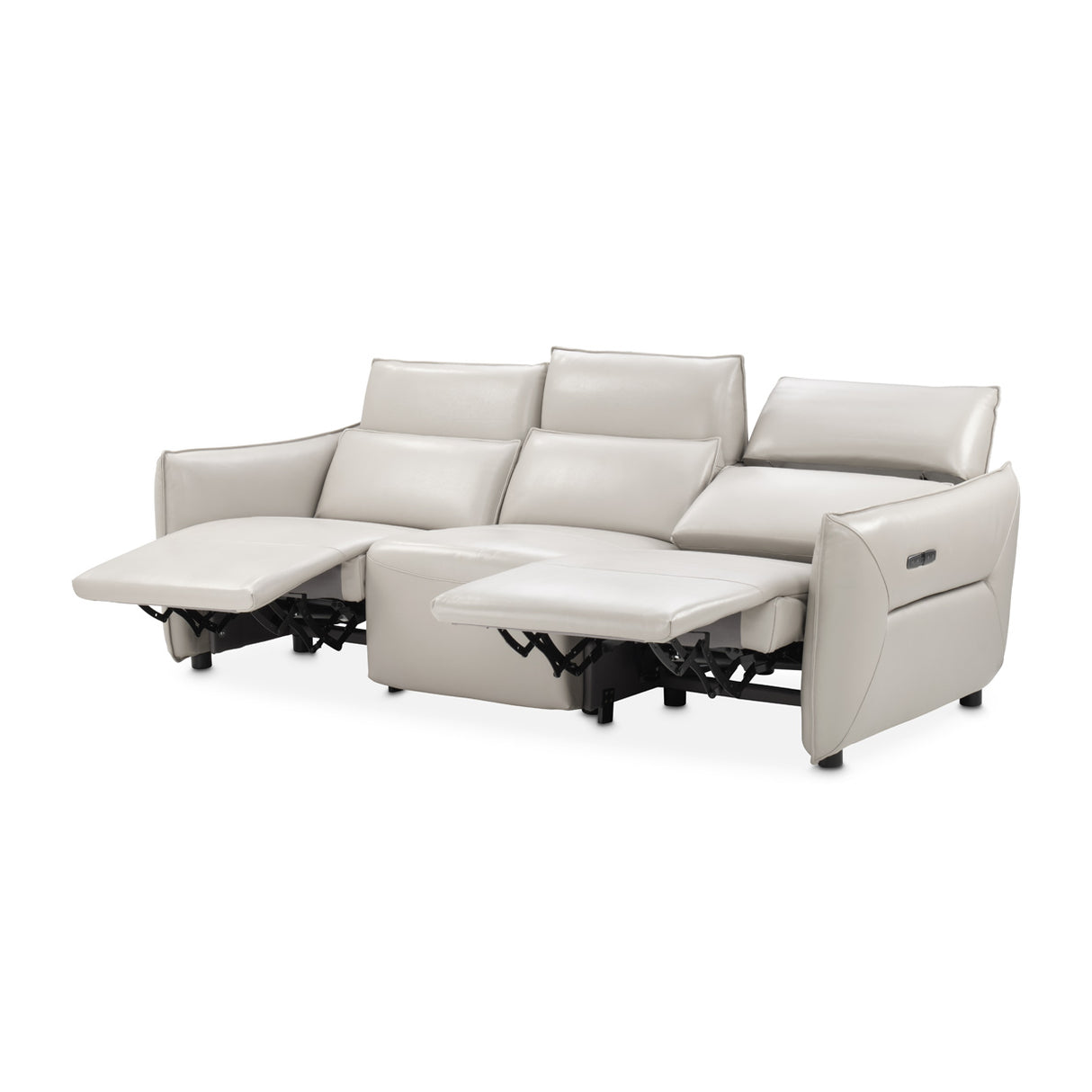 Mia Bella Verona 3pc Sectional Sofa-light Gray from Michael Amini - Luna Furniture