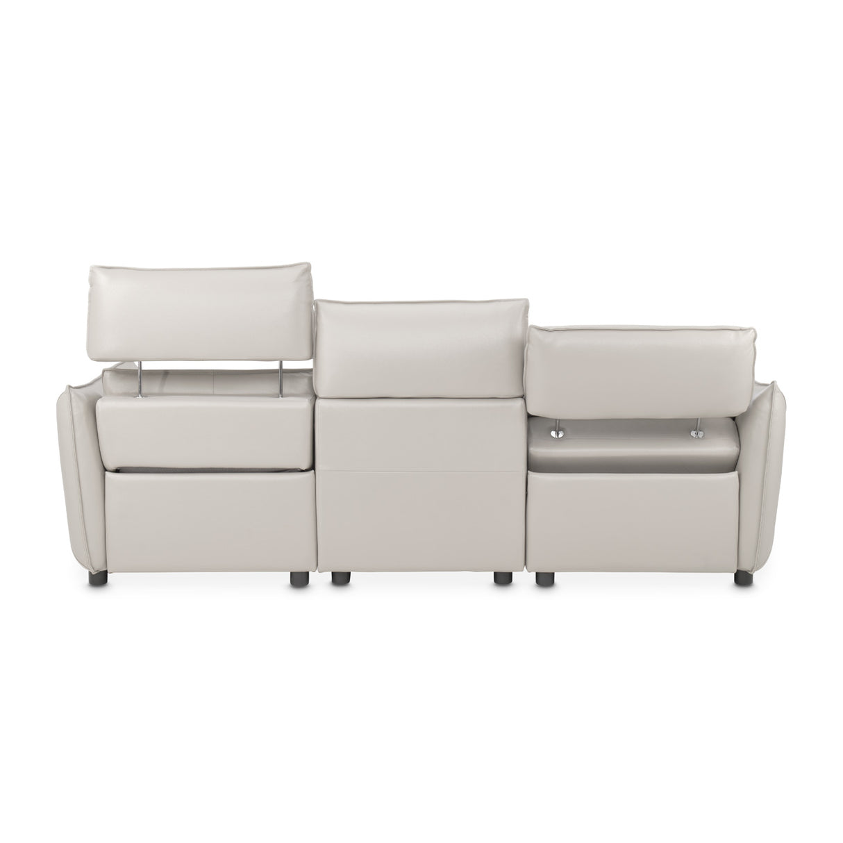 Mia Bella Verona 3pc Sectional Sofa-light Gray from Michael Amini - Luna Furniture