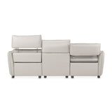 Mia Bella Verona 3pc Sectional Sofa-light Gray from Michael Amini - Luna Furniture