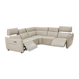 Mia Bella Verona 5pc Sectional Set White-light Gray from Michael Amini - Luna Furniture