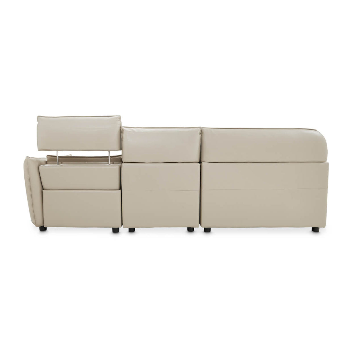 Mia Bella Verona 5pc Sectional Set White-light Gray from Michael Amini - Luna Furniture