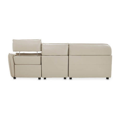 Mia Bella Verona 5pc Sectional Set White-light Gray from Michael Amini - Luna Furniture