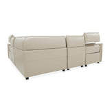 Mia Bella Verona 5pc Sectional Set White-light Gray from Michael Amini - Luna Furniture