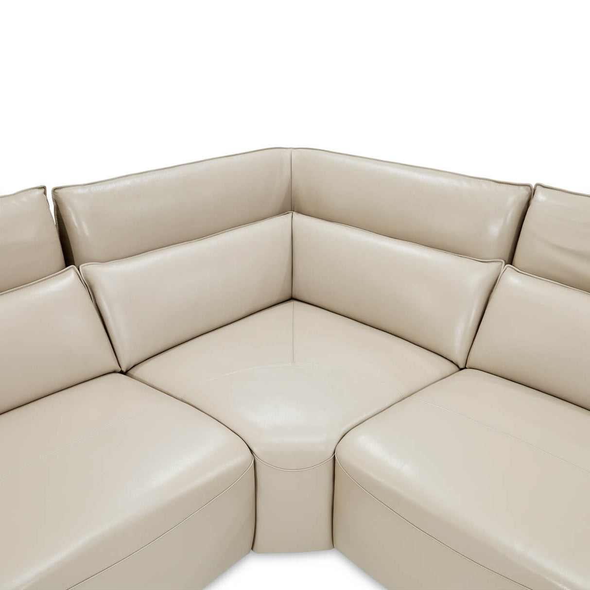 Mia Bella Verona 5pc Sectional Set White-light Gray from Michael Amini - Luna Furniture