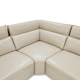 Mia Bella Verona 5pc Sectional Set White-light Gray from Michael Amini - Luna Furniture
