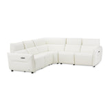 Mia Bella Verona 5pc Sectional Set White-snow White from Michael Amini - Luna Furniture