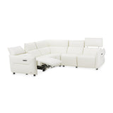 Mia Bella Verona 5pc Sectional Set White-snow White from Michael Amini - Luna Furniture
