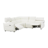 Mia Bella Verona 5pc Sectional Set White-snow White from Michael Amini - Luna Furniture