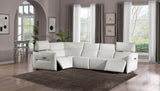 Mia Bella Verona 5pc Sectional Set White-snow White from Michael Amini - Luna Furniture