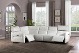 Mia Bella Verona 5pc Sectional Set White-snow White from Michael Amini - Luna Furniture